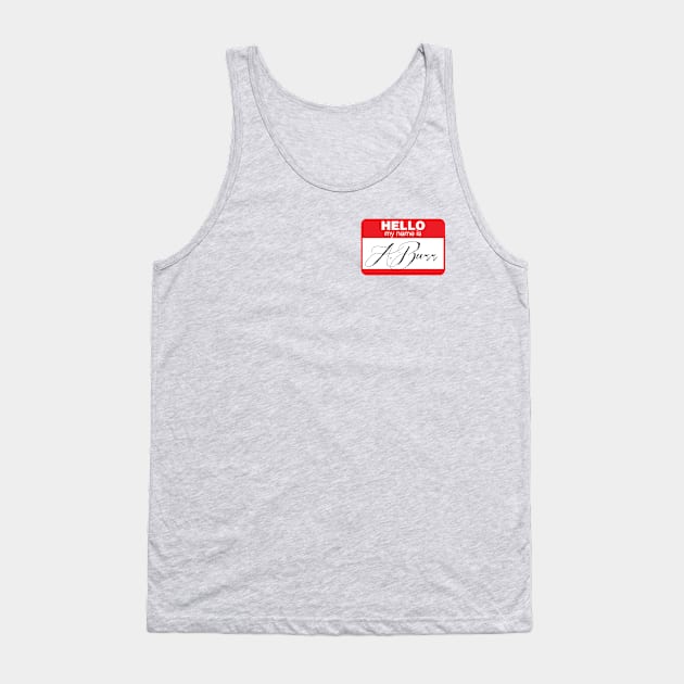 Hello!  My name is A. Burr Tank Top by Catlore